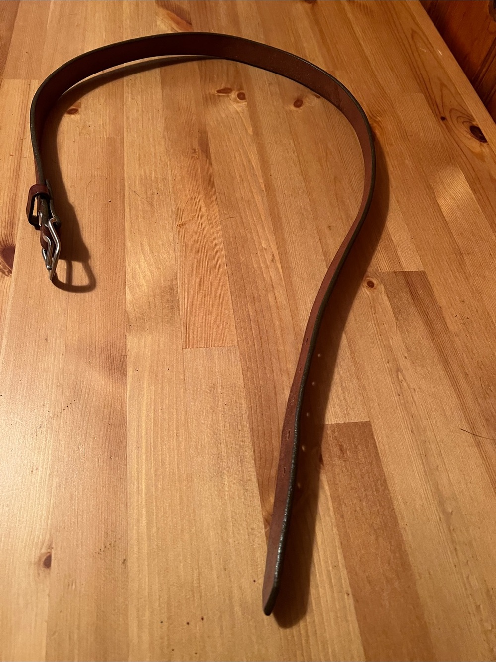 Brown Leather Men’s Belt — Classic Casual Style